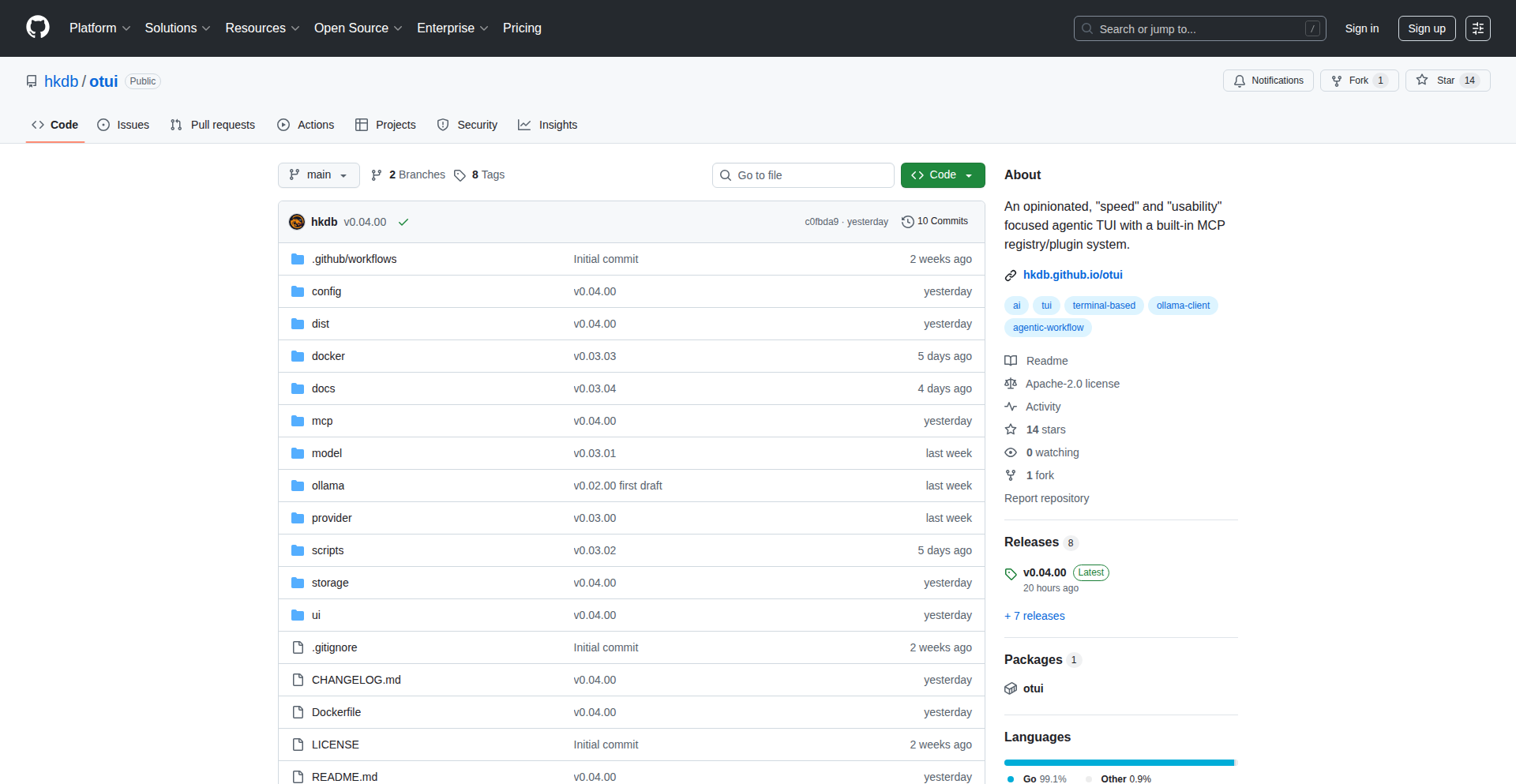 Agentic TUI with MCP Plugin System