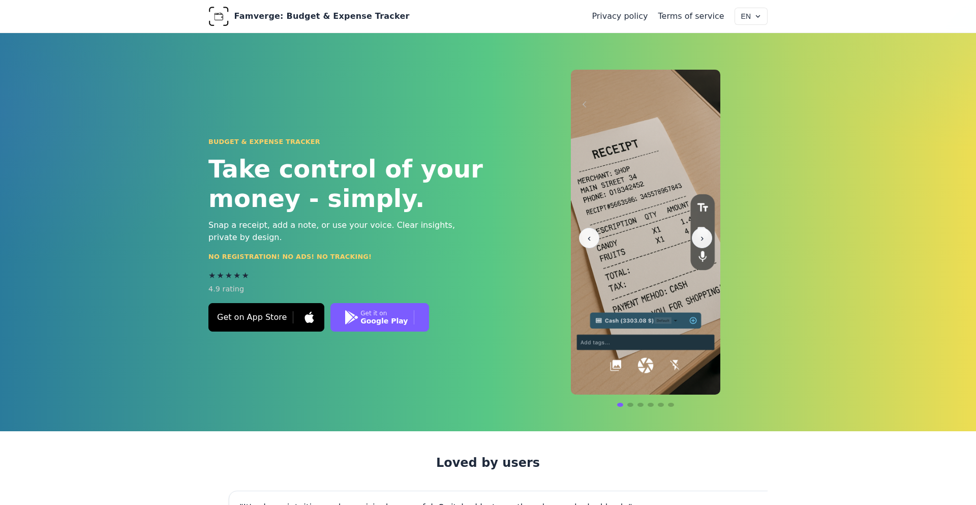 Famverge: 智能家庭账本与隐私守护