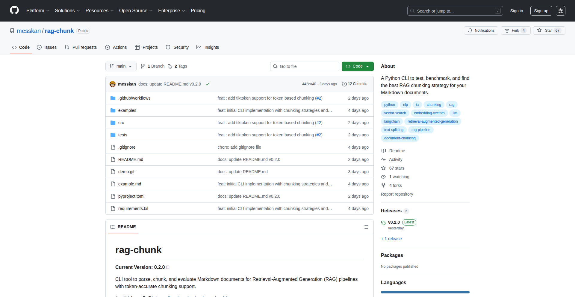 RAG-Chunker: 智能文本分块器