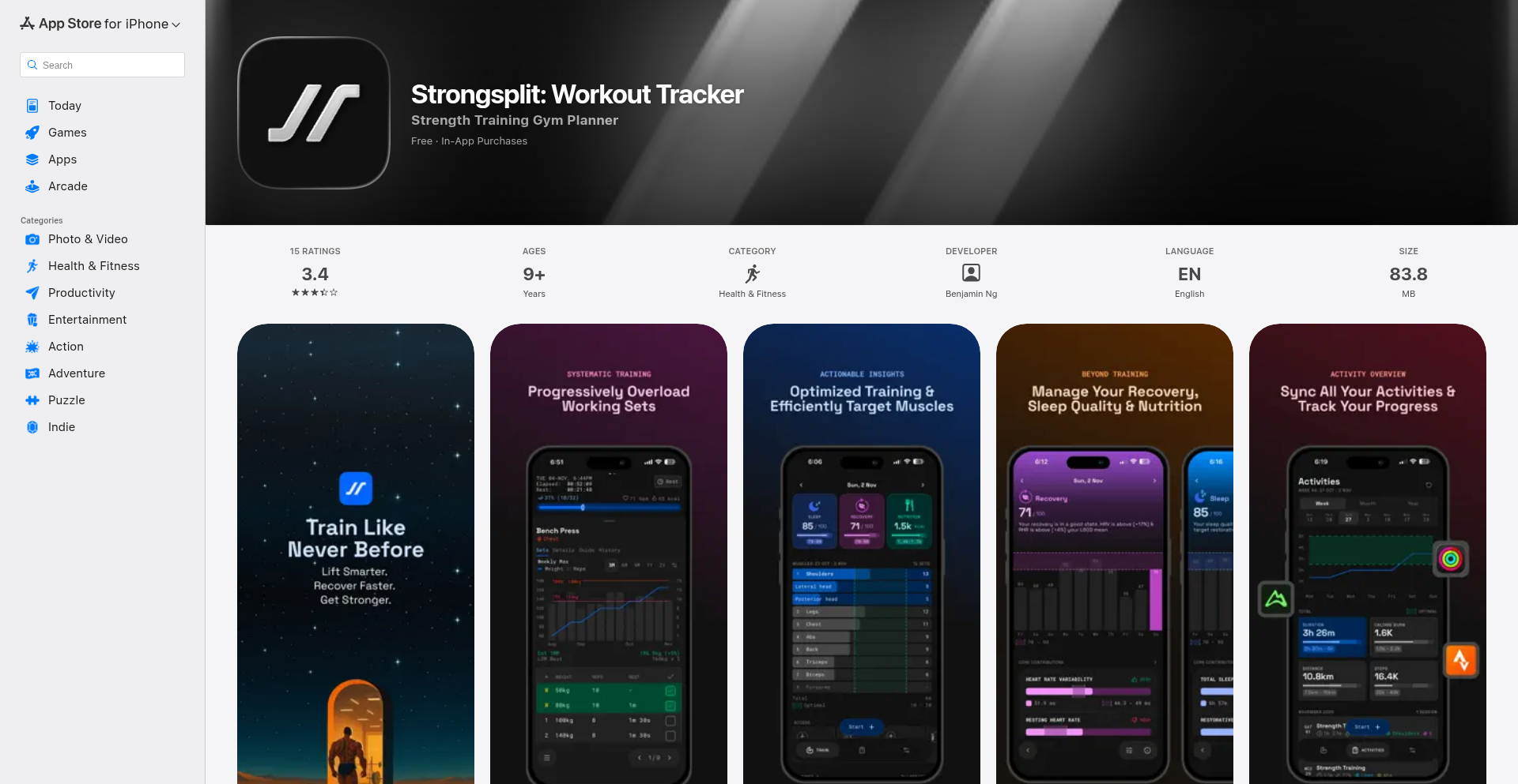 运动塑形者 (Strongsplit)