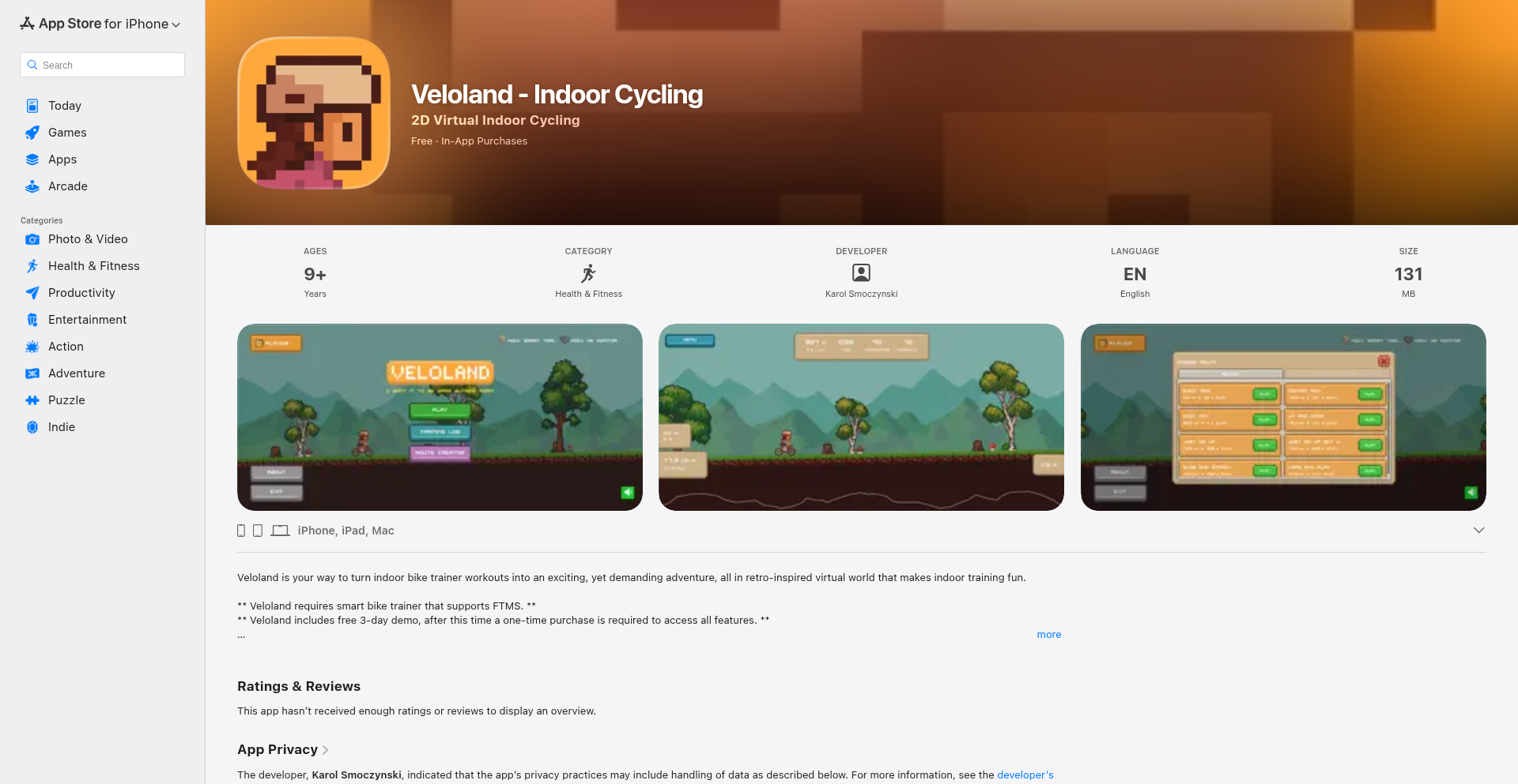 Veloland: 像素单车骑行世界