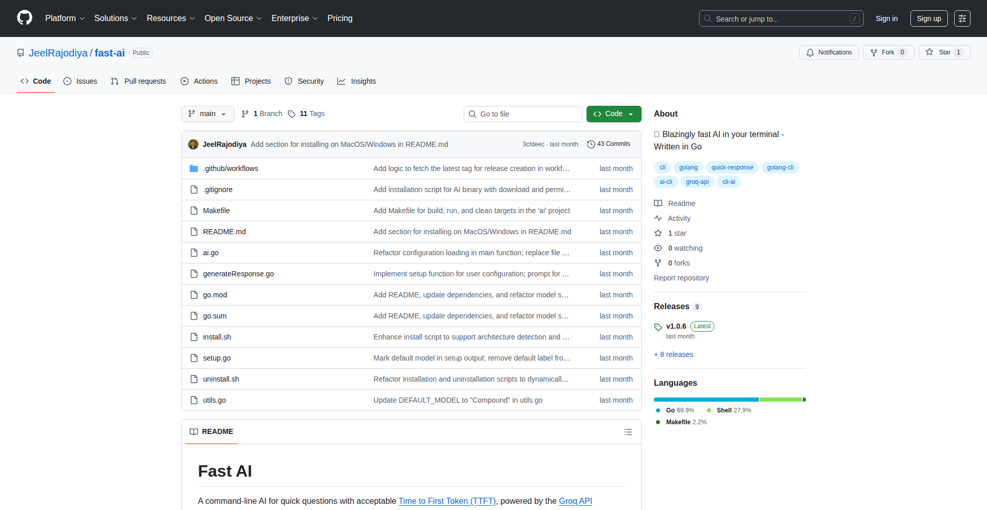 闪电CLI AI:零延迟的本地AI助手