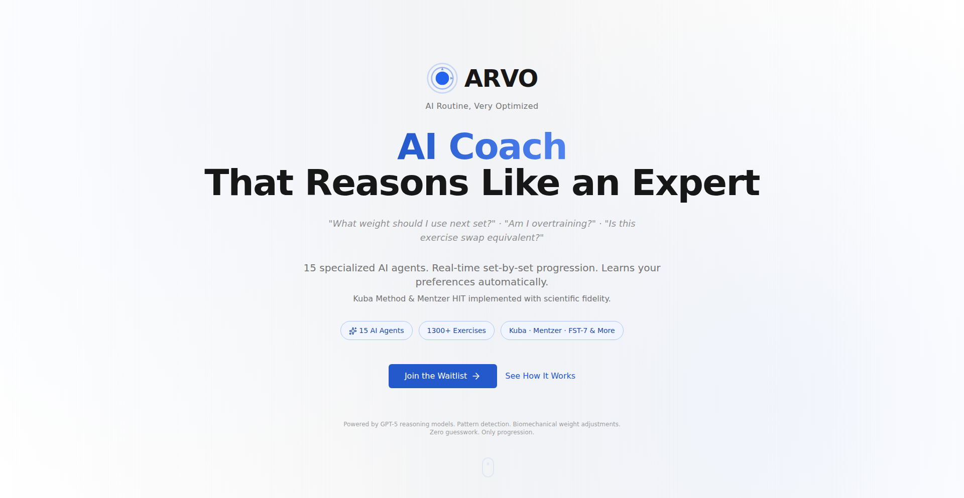 Arvo: 智能体感训练周期助手