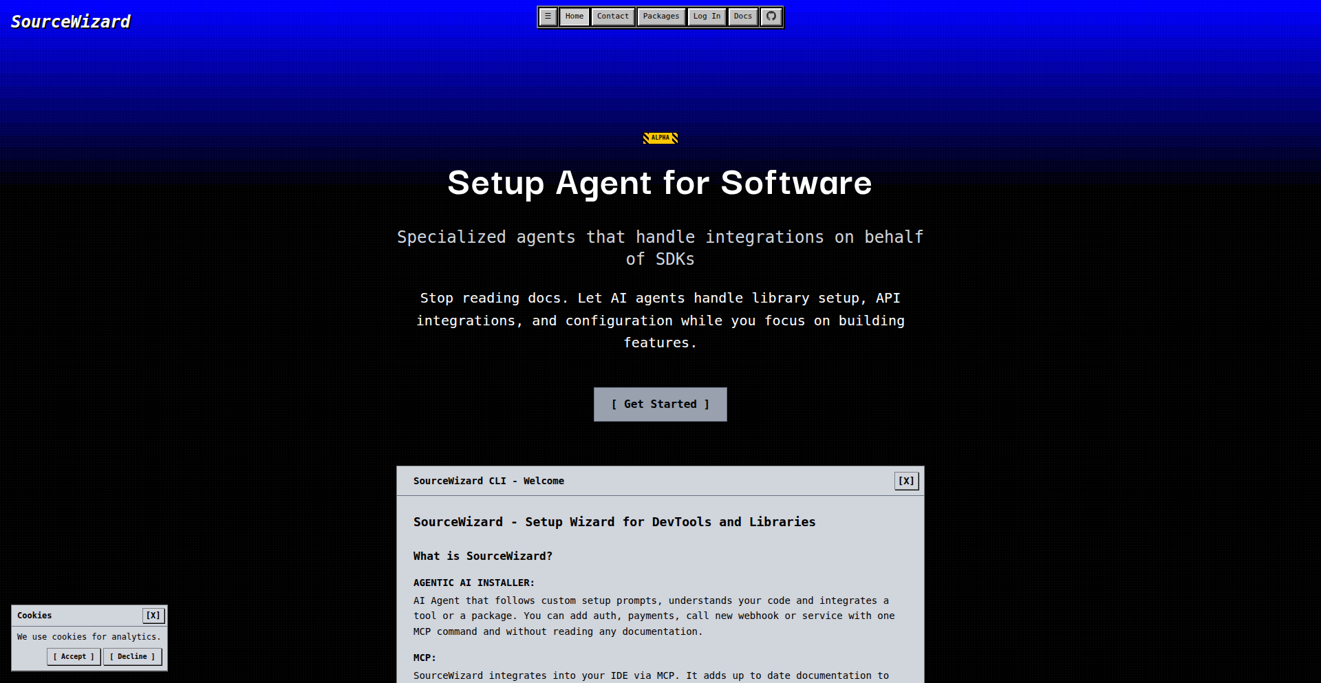 Sourcewizard - AI SDK自動セットアップツール