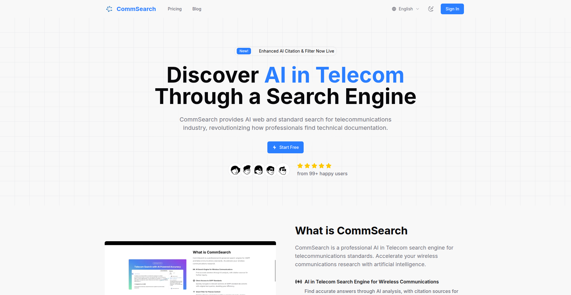 CommSearch: 通信分野特化型AIリサーチエンジン