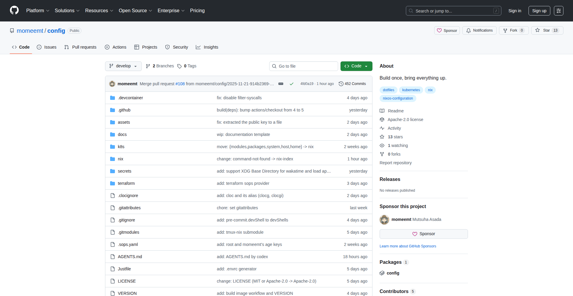 Nix Flakes による再現可能なドットファイル管理