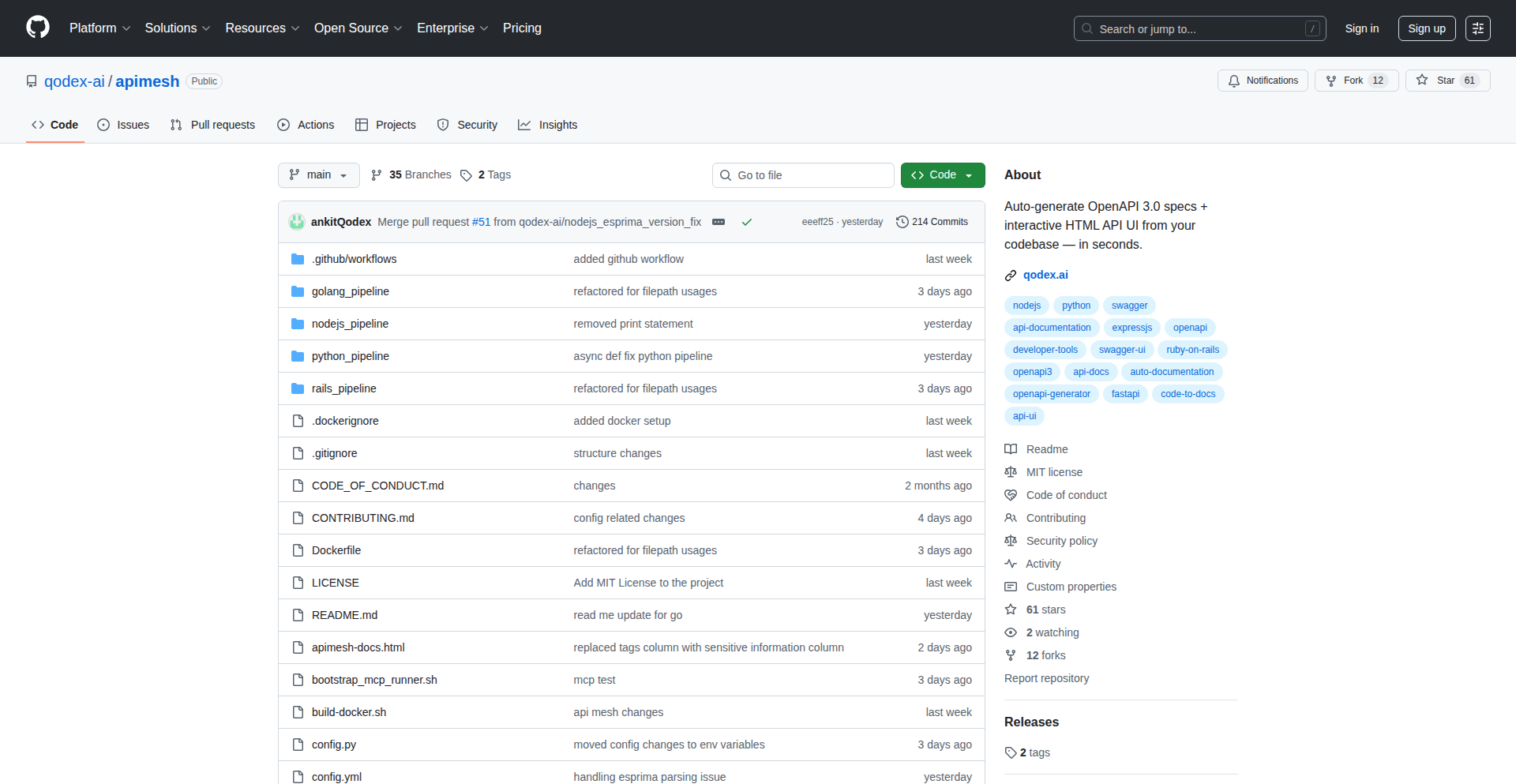 コードからOpenAPIを自動生成するハッカーズツール