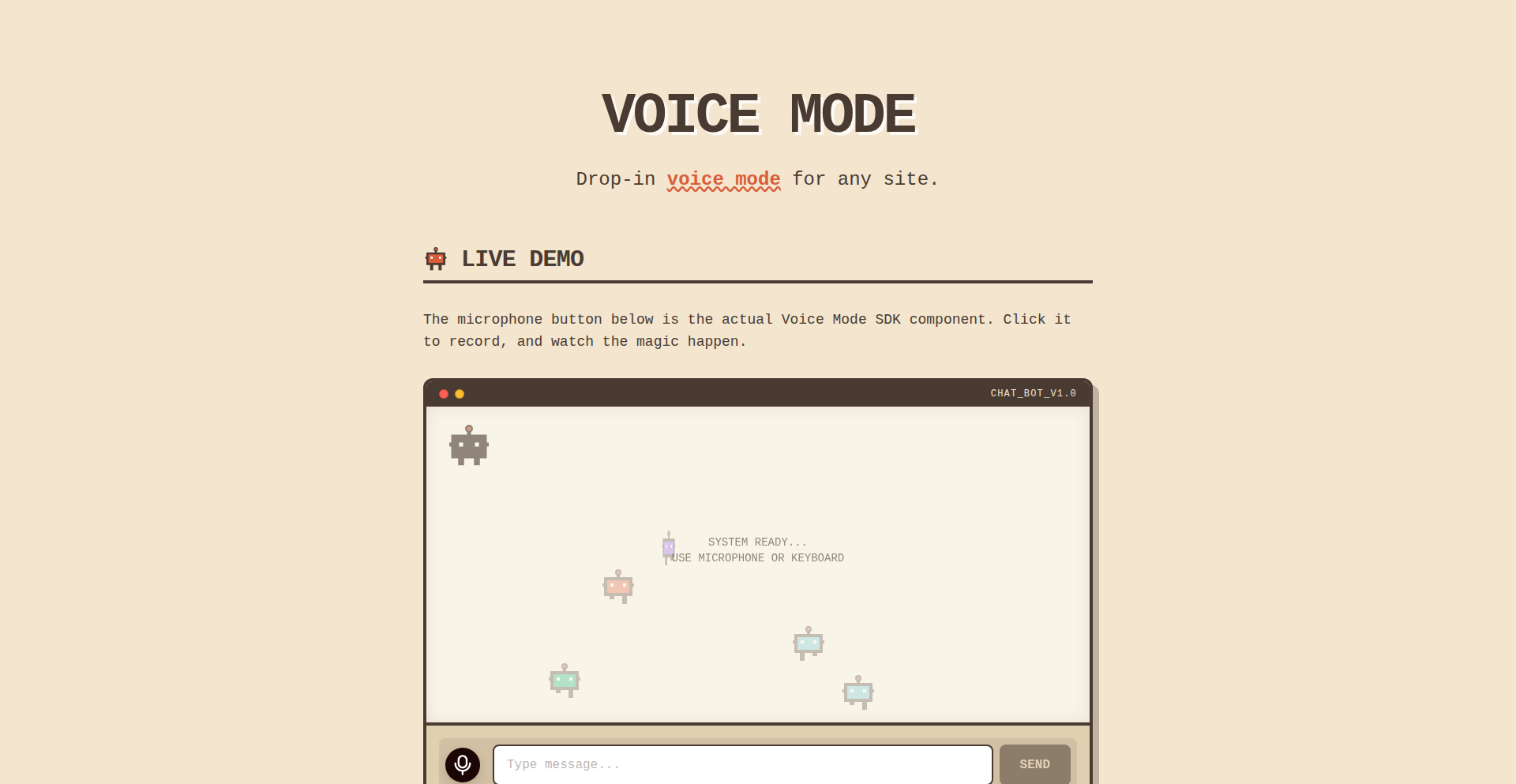 ボイスモード・コンポーネント for AIスタートアップ