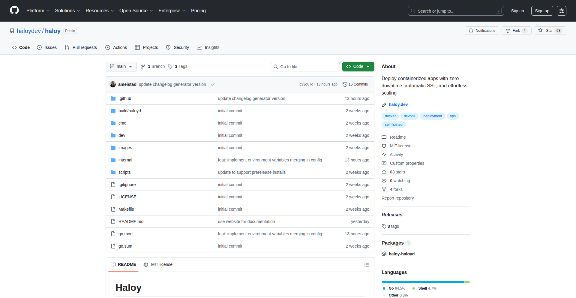 Haloy: Docker アプリケーションのための軽量デプロイシステム