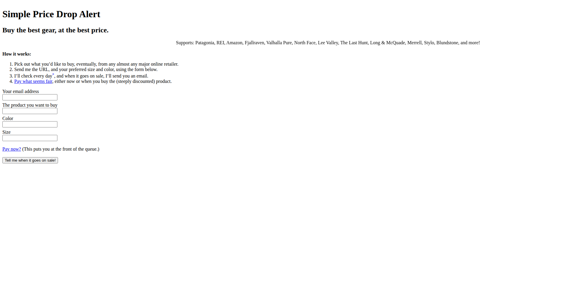 パーソナル・プライスドロップ・モニタリング・エンジン