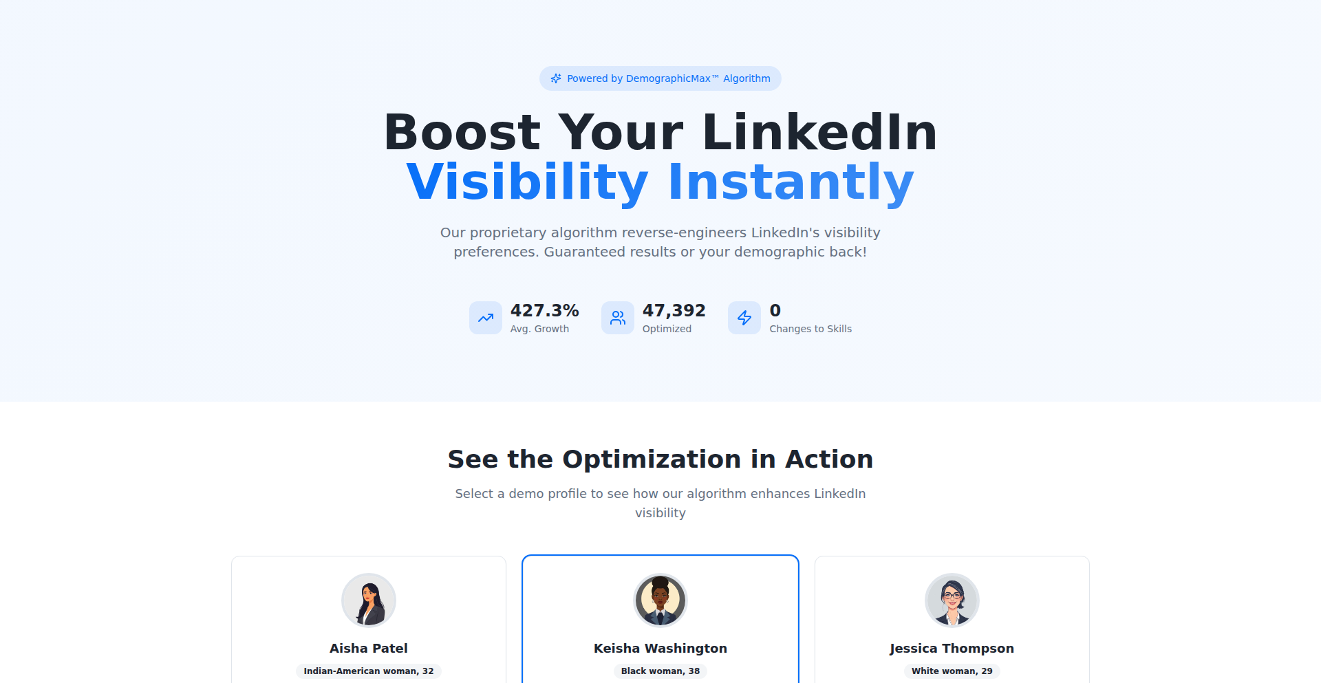 LinkedIn プロフィール最適化デモンストレーター