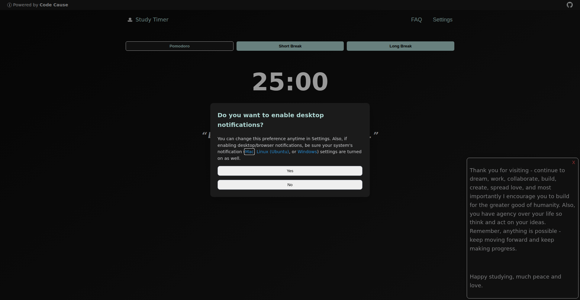 集中時間管理タイマー：ポモドーロ・テクニック実践ツール