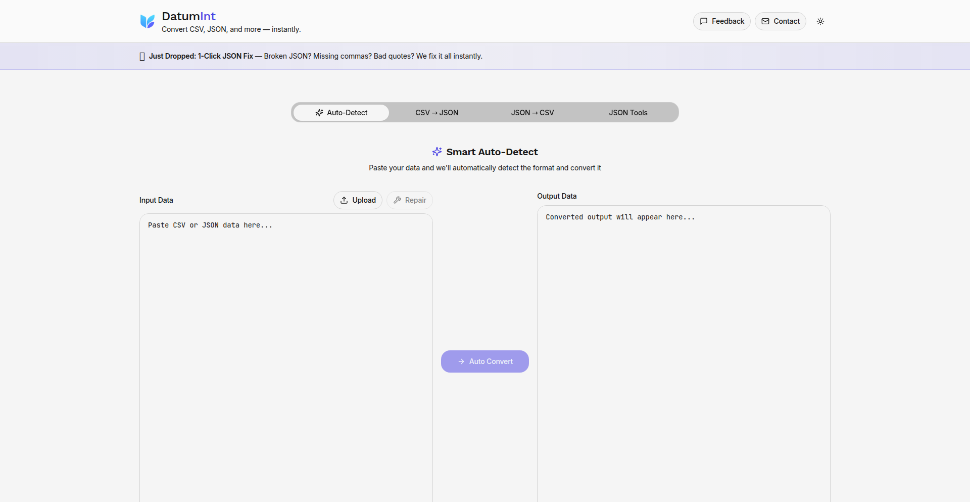 Datamorph: ネスト構造も瞬時に変換するJSON/CSVエディター