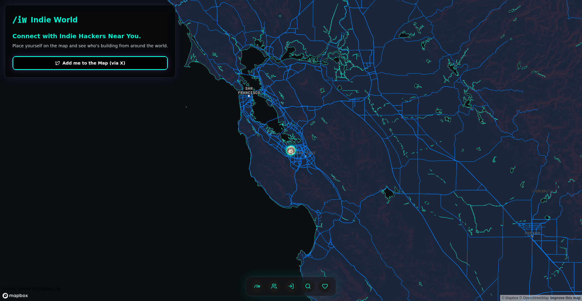 インディーハッカーズ・ワールドマップ