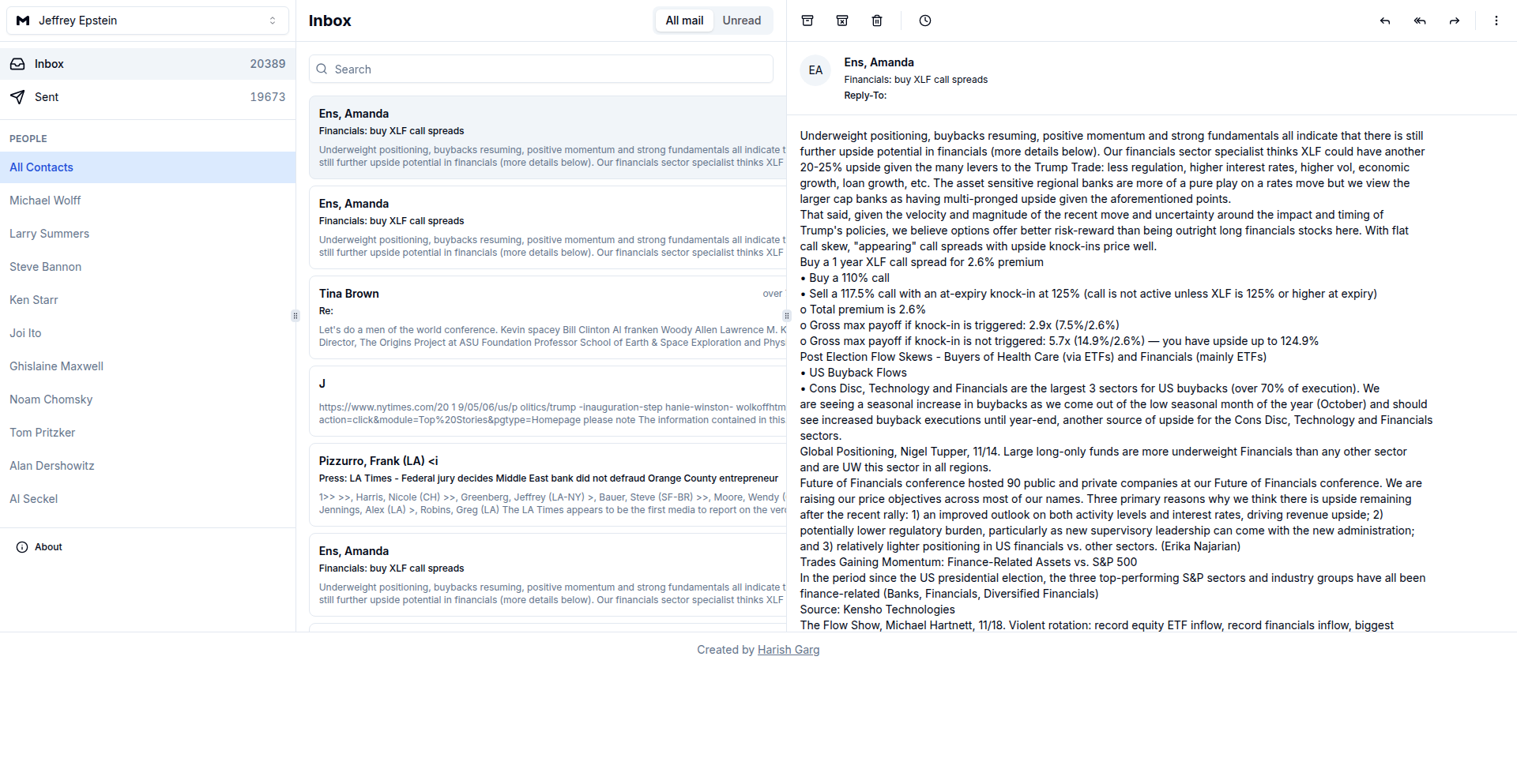 エプスタインの受信トレイビューアー