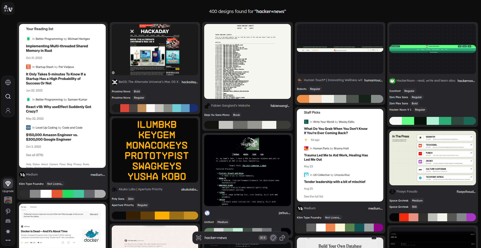 Font of Web: マルチモーダル検索エンジン