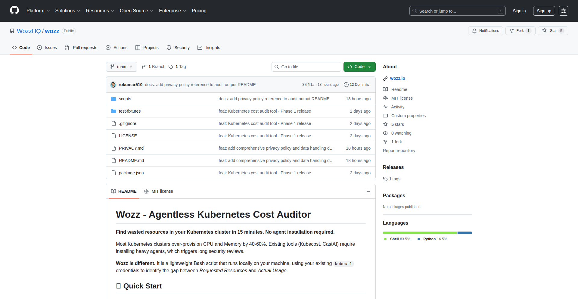 Wozz kube-waste-finder