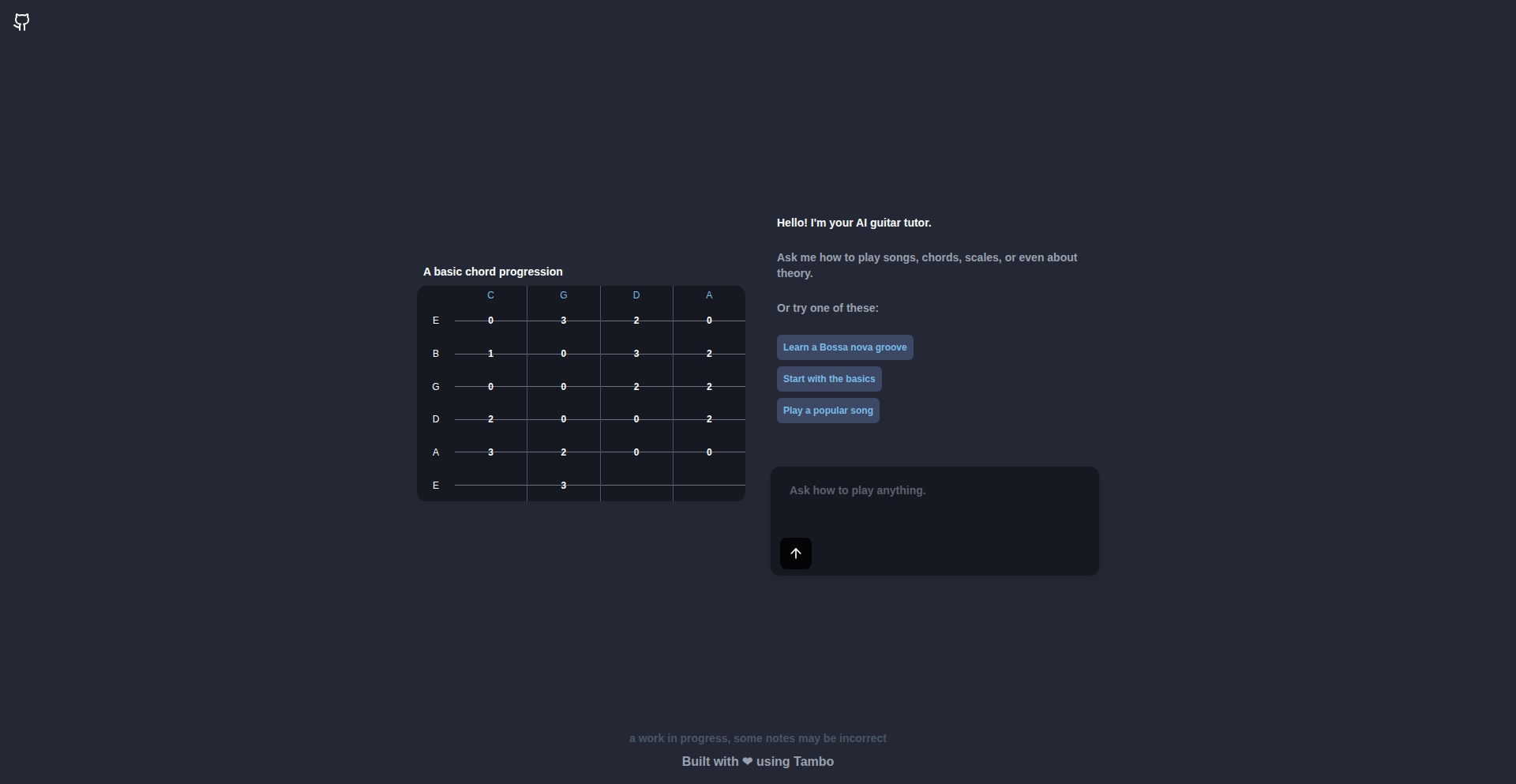 コード生成ギターアシスタント
