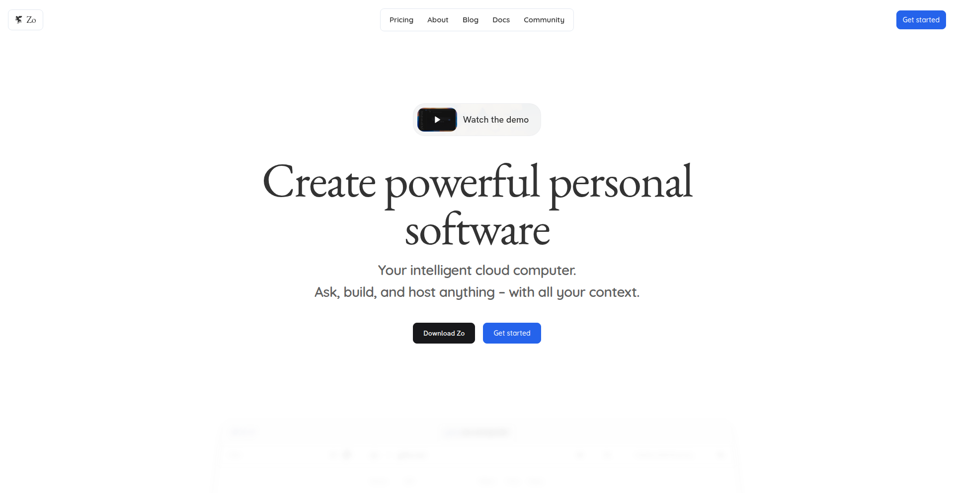 Zo: 親しみやすいパーソナルサーバー