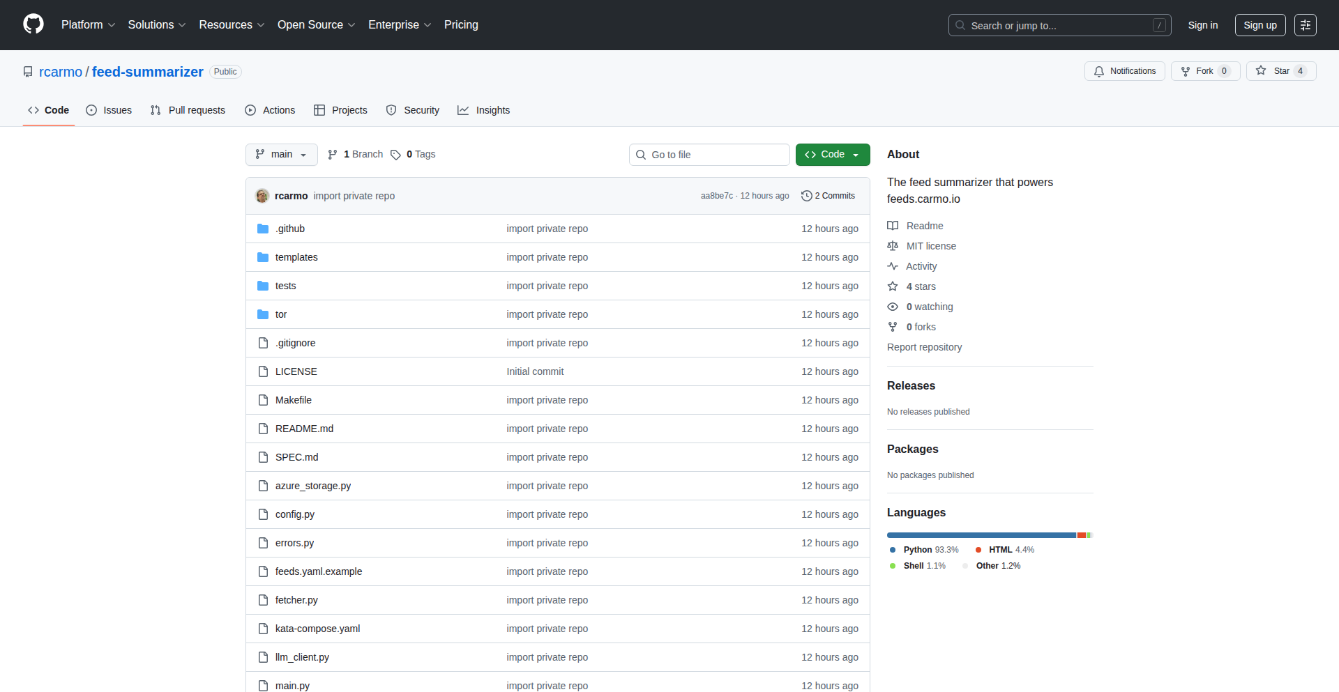 AI RSS要約タスカー