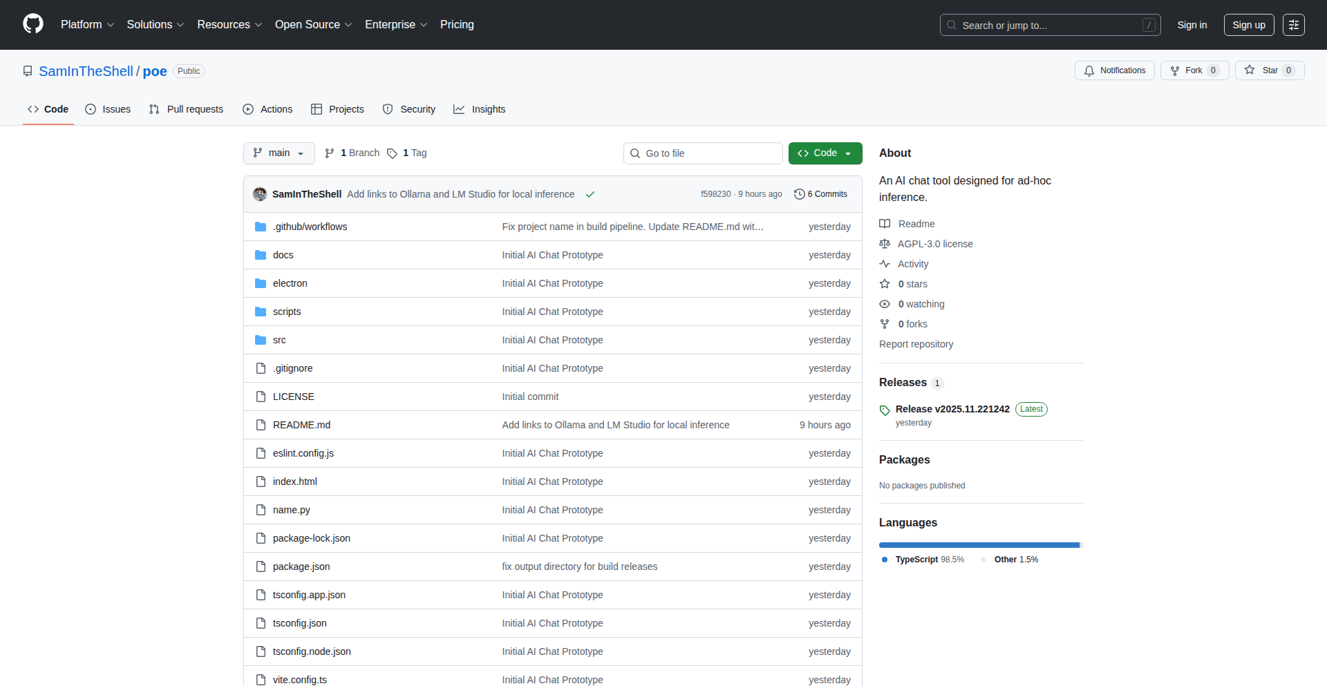 Vibe AI：本地AI对话引擎画布