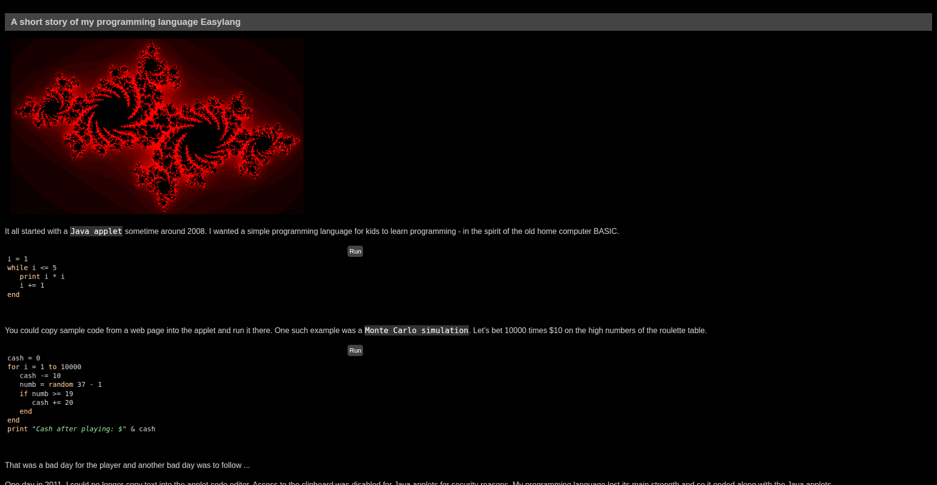Easylang: 简化编程的语言实验