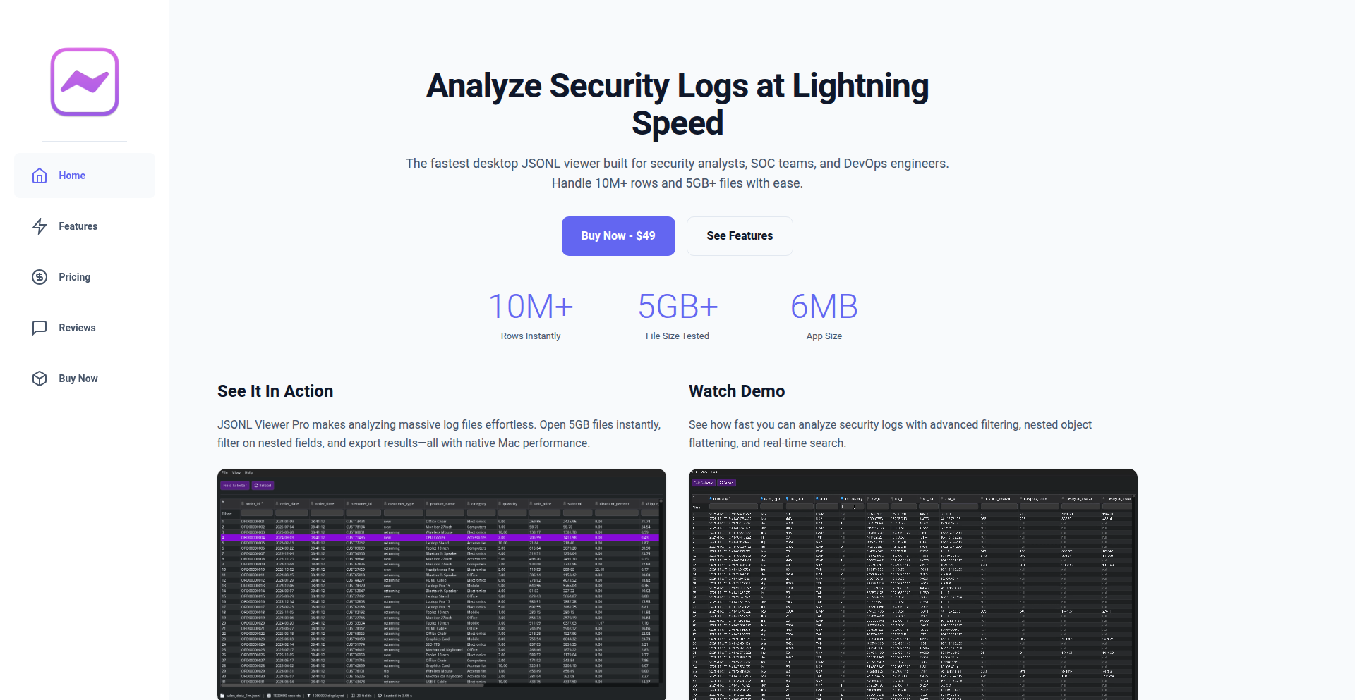 JsonlViewerPro - 原生Mac日志数据加速器