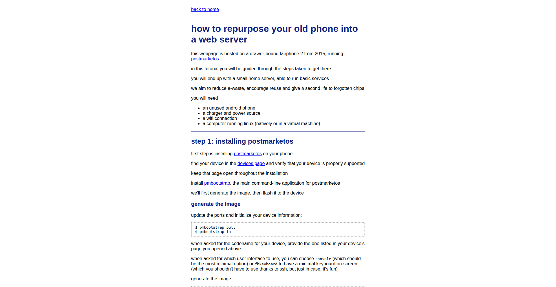 老机新用：手机变身网站服务器