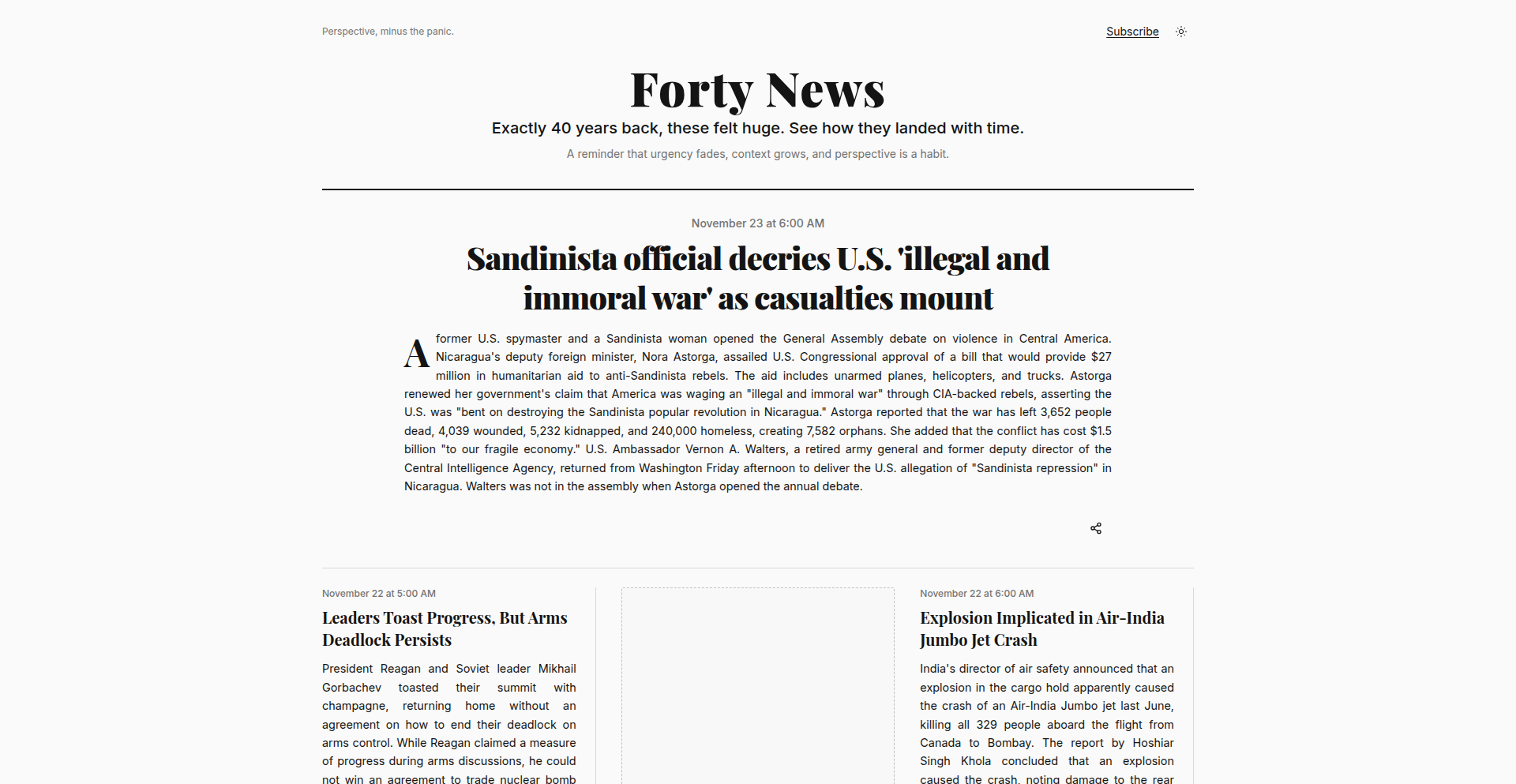 Forty.News - 历史新闻时空胶囊