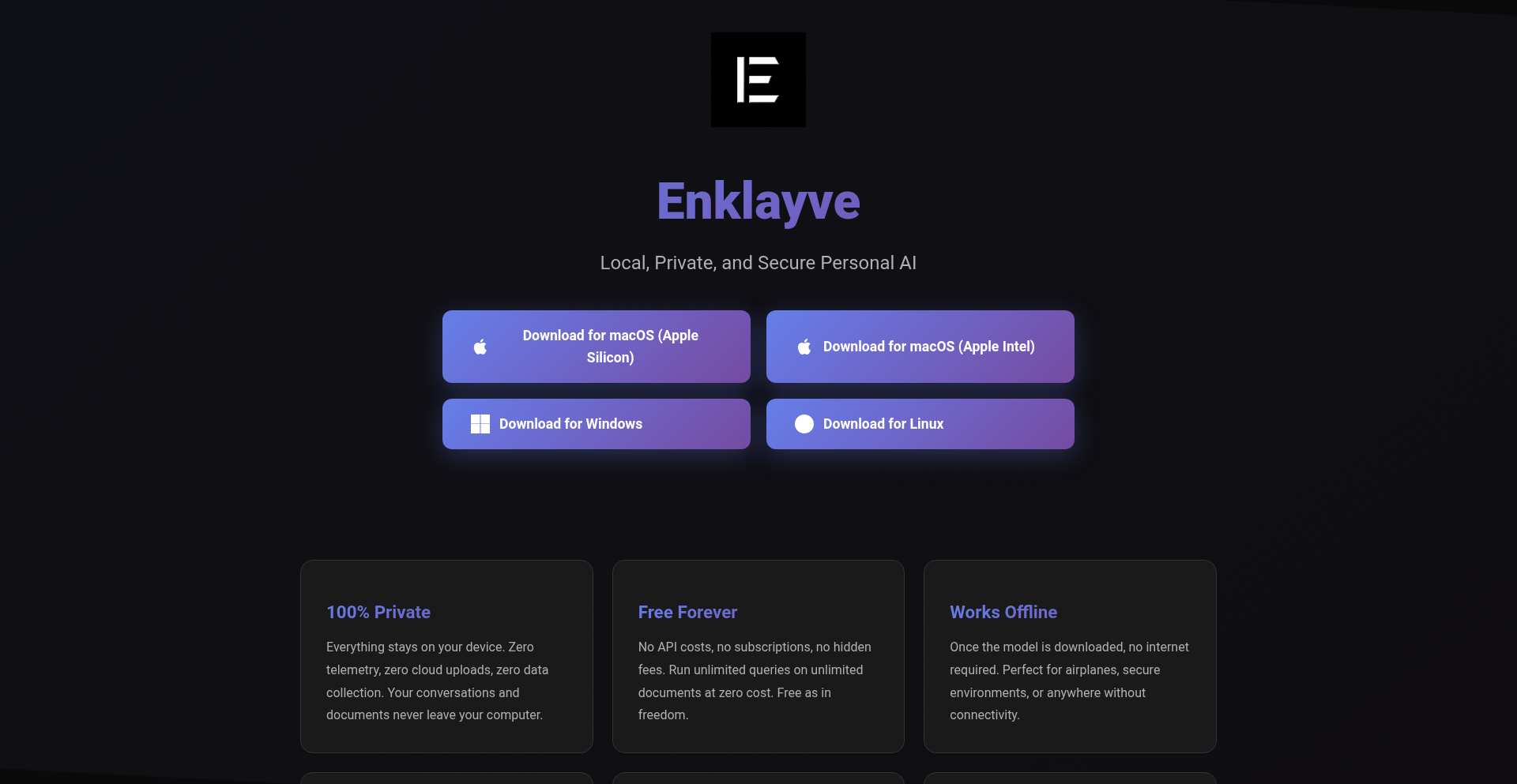 Enklayve：本地私密AI助手