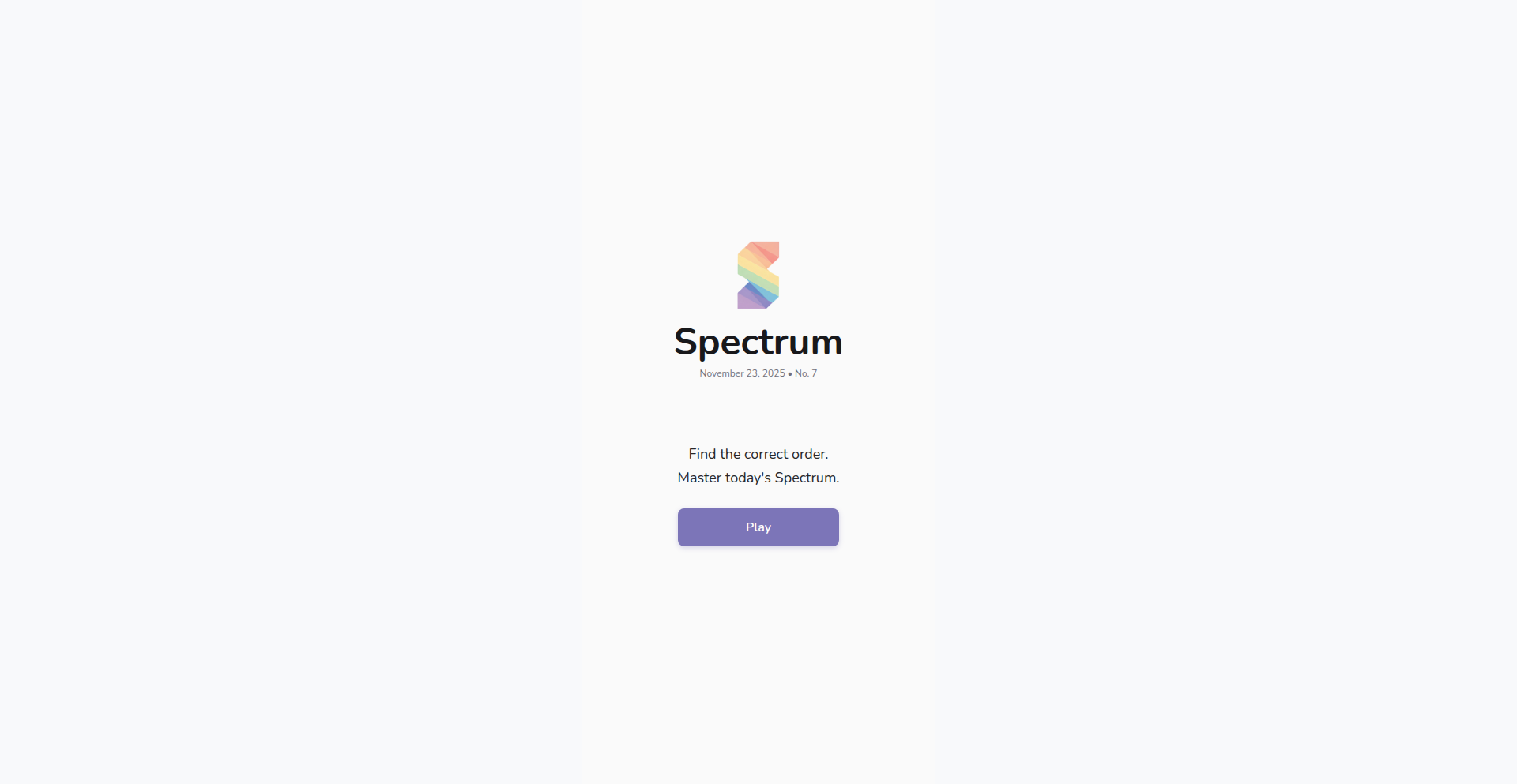 Spectrum：基于Dnd-Kit的交互式光谱排序游戏
