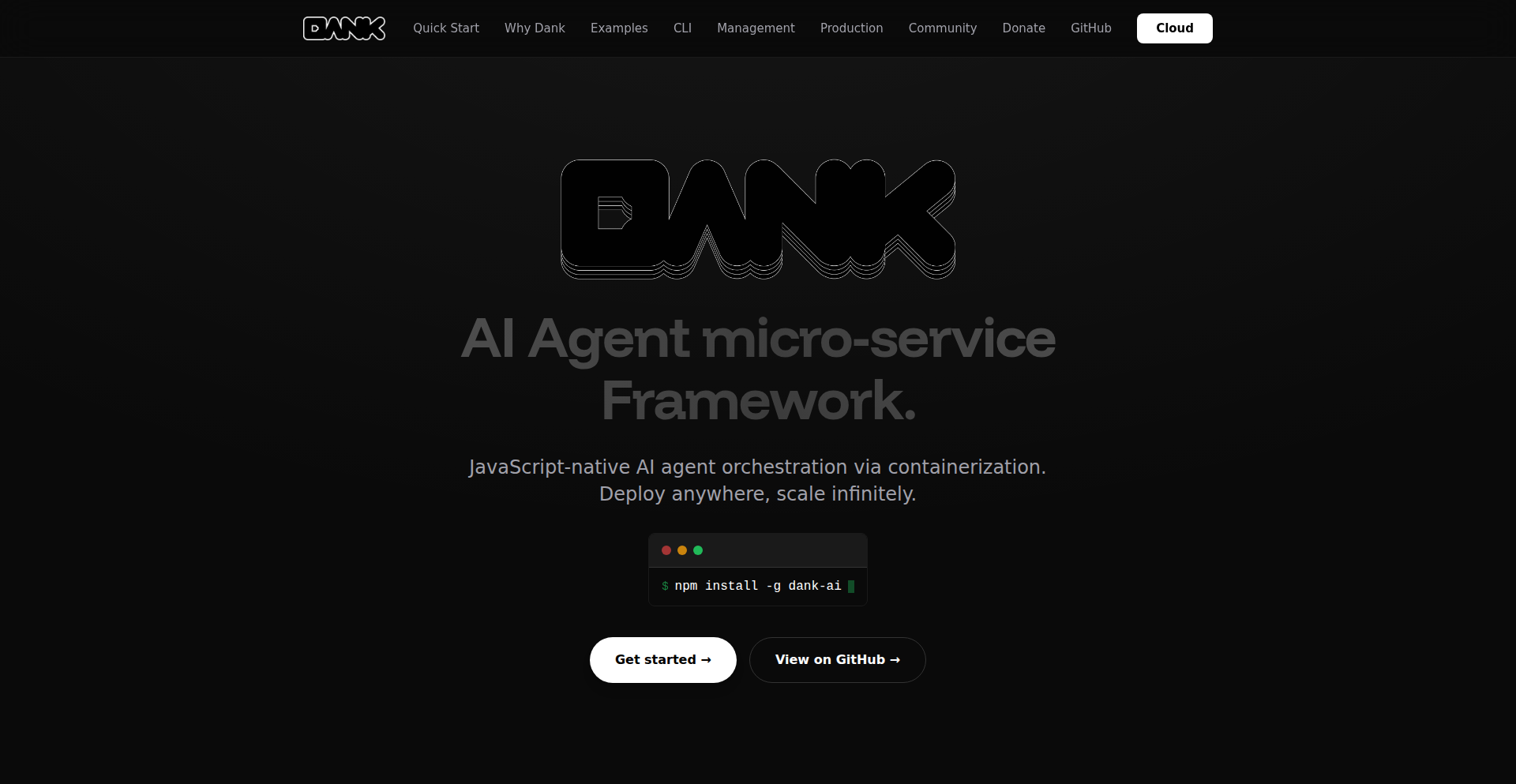 Dank-AI: 生産AIエージェントを10倍高速化する開発プラットフォーム