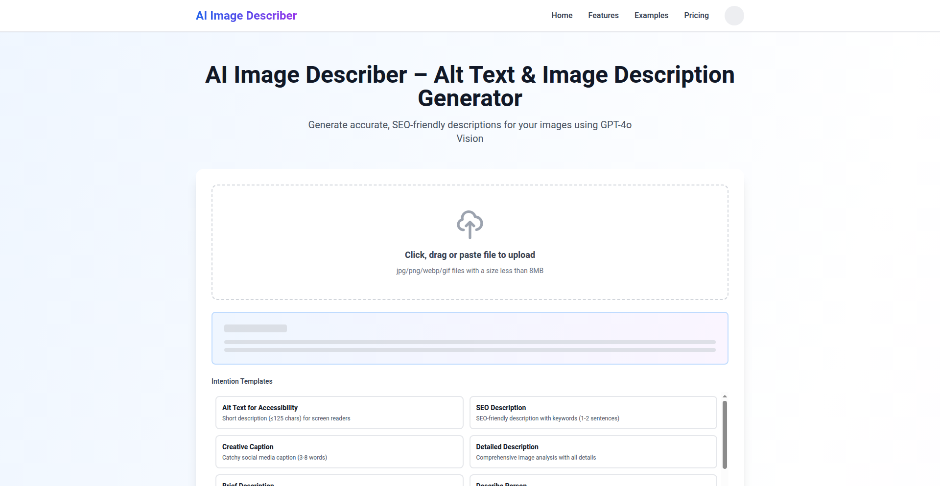 AI 画像記述ジェネレーター: GPT-4o VisionによるアクセシビリティとSEO向上ツール