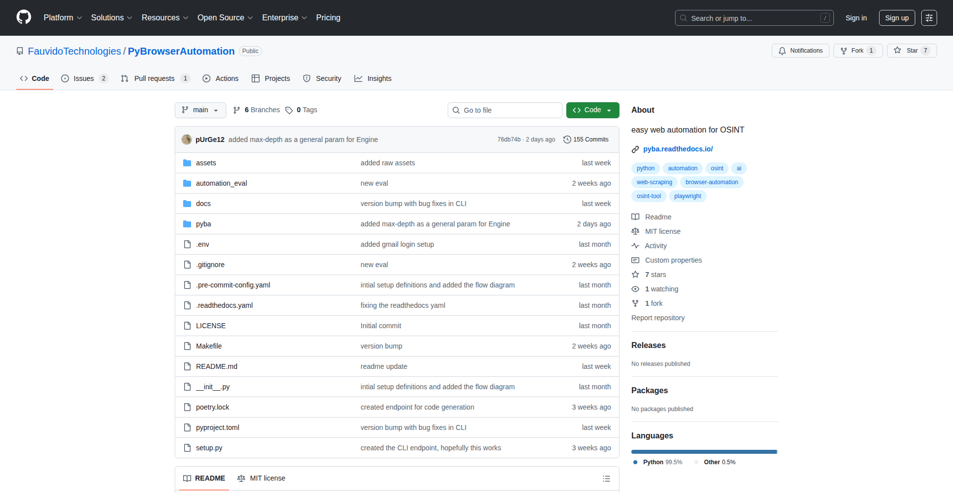 Pyba: 自然言語駆動型ブラウザ自動化システム