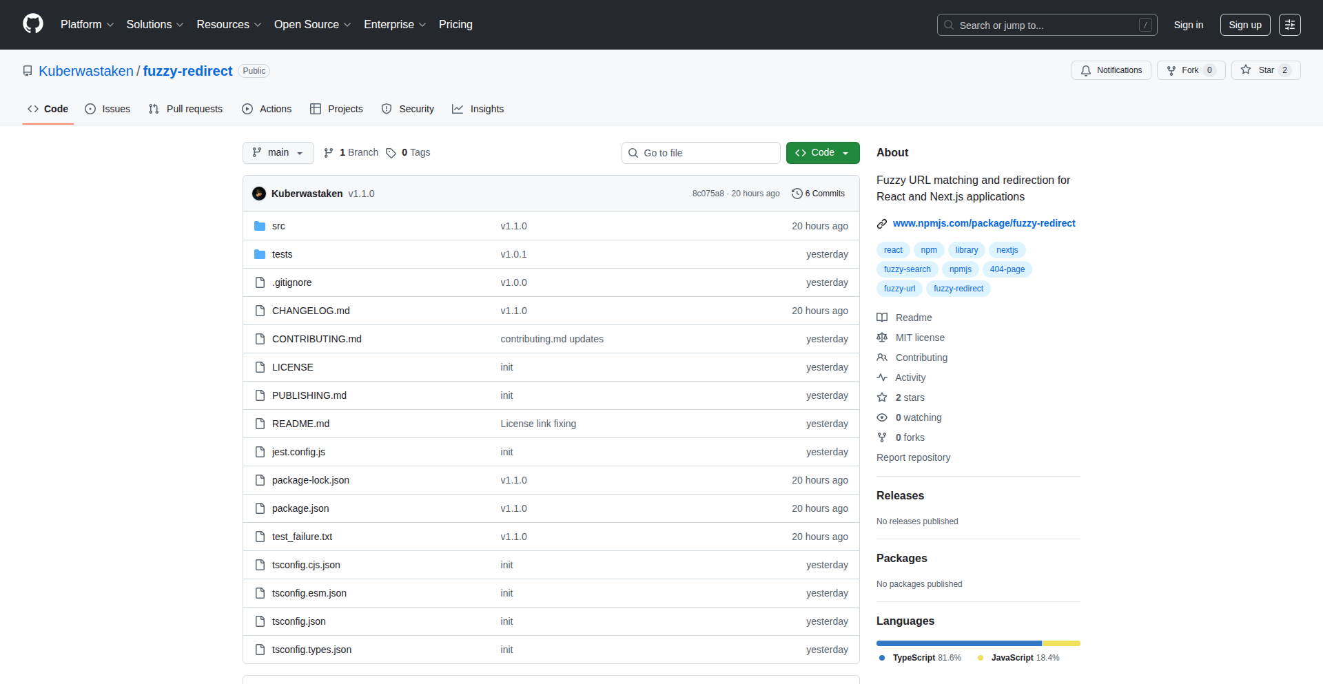 模糊リダイレクト君 (Fuzzy Redirect-kun)