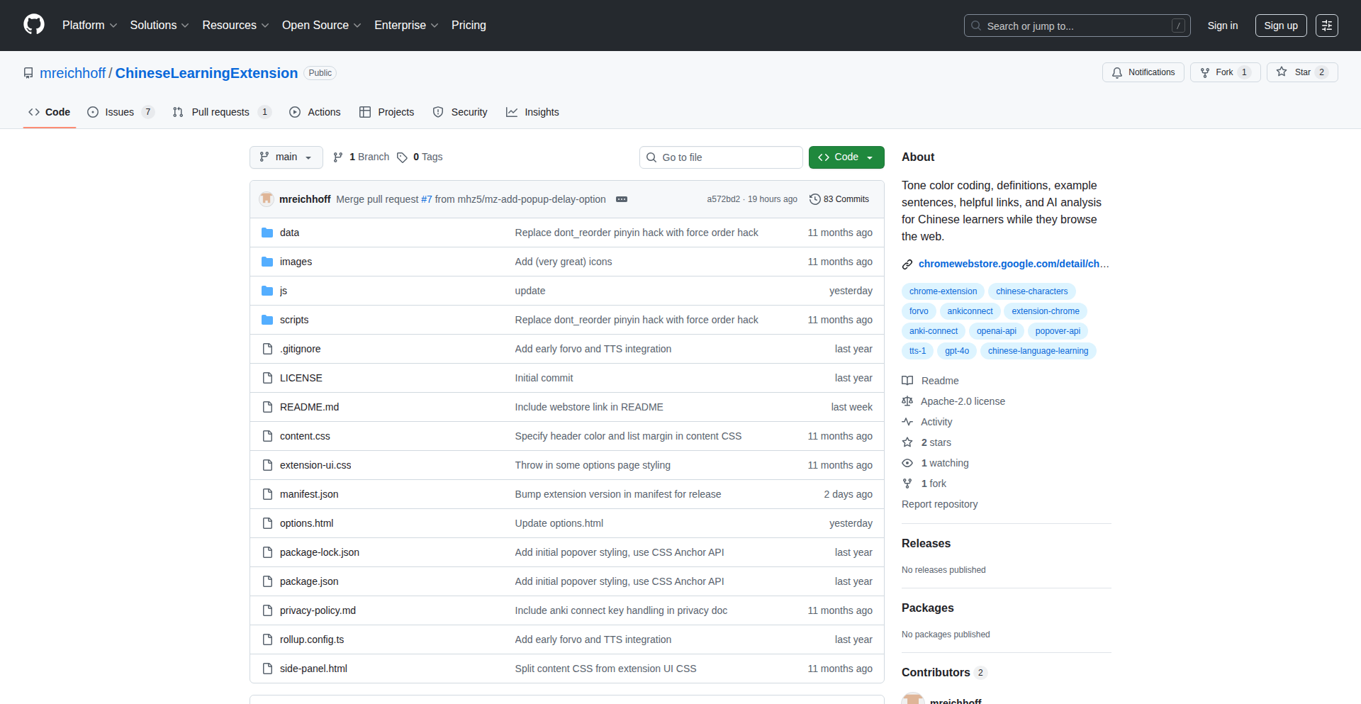 ToneSense Chinese Companion