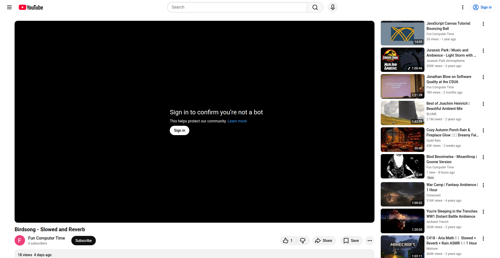 鳥の歌シンセサイザー
