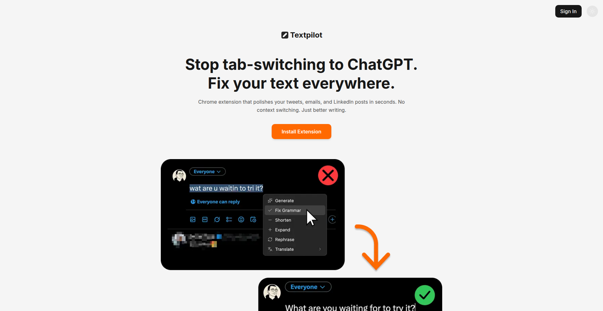 Textpilot: Seamless AI Writing Assistant