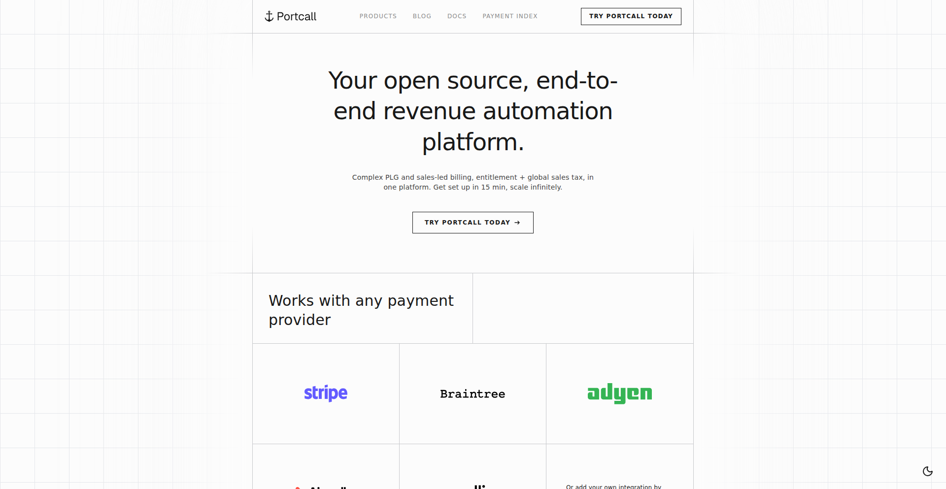 Portcall: OSS Billing Engine