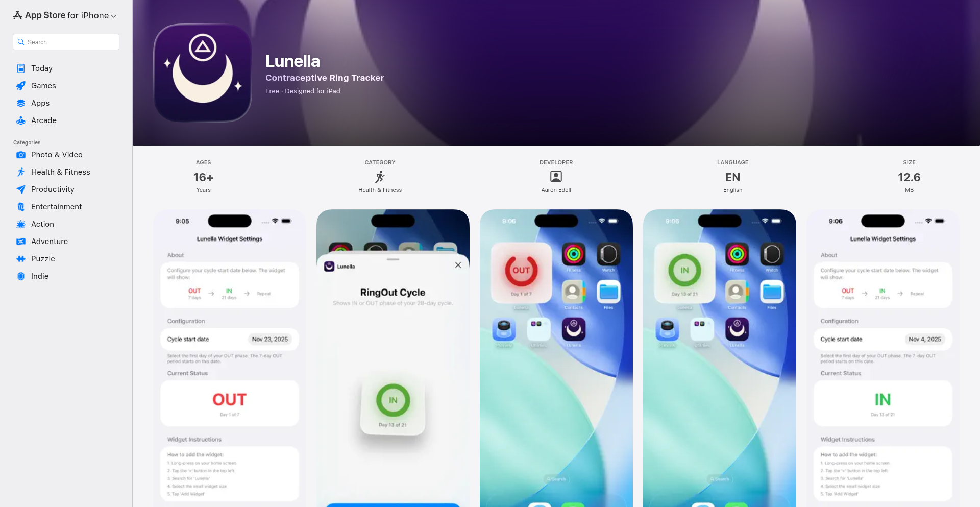 HormoneCycle Sync Widget