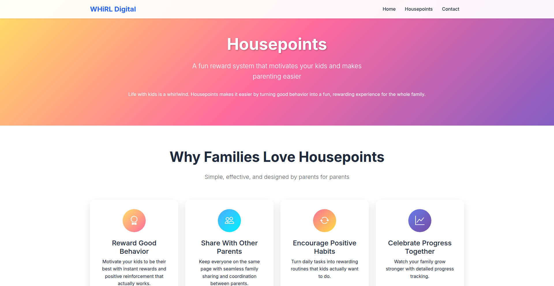 Housepoints: Gamified Chore Tracker