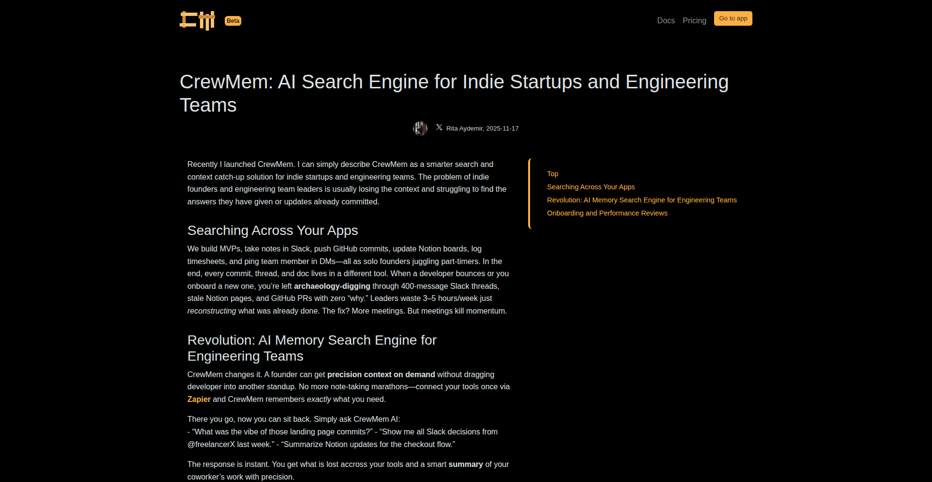 AI Contextual Search Engine for Teams