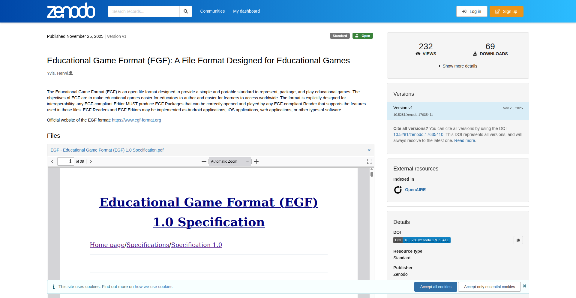 EGF - Educational Game File Format