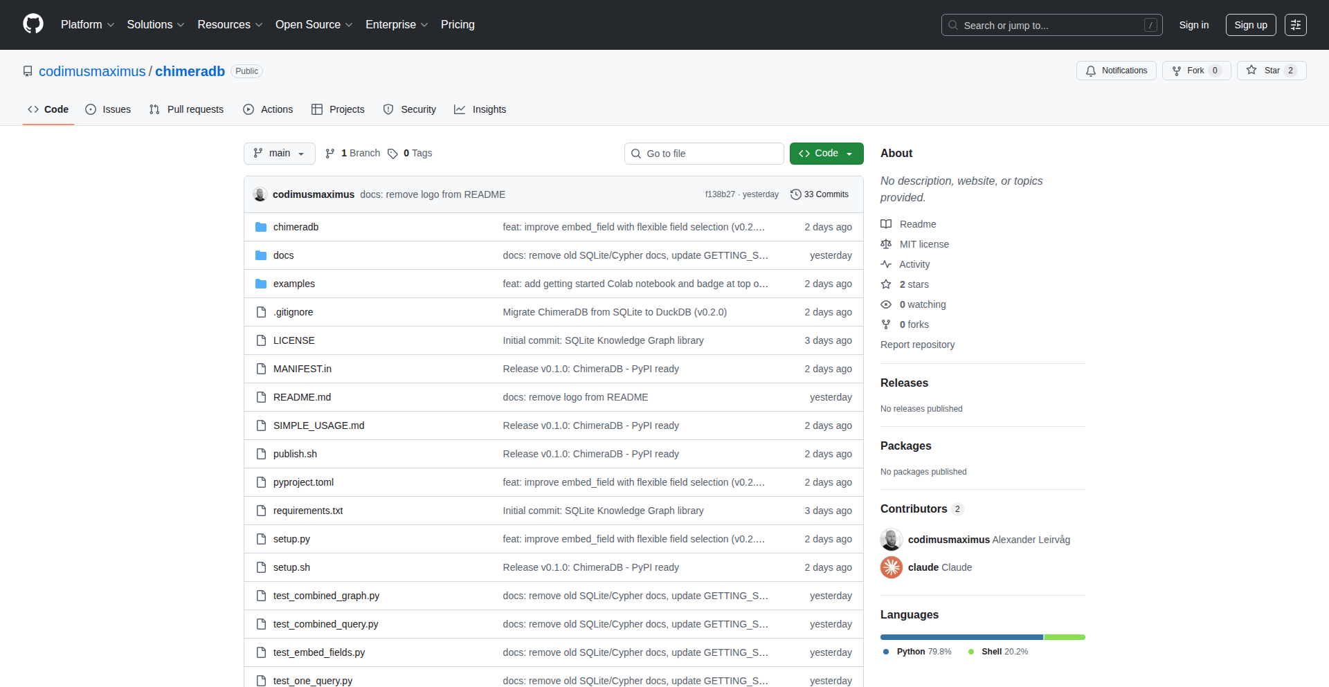 ChimeraDB: Unified LLM Data Fabric
