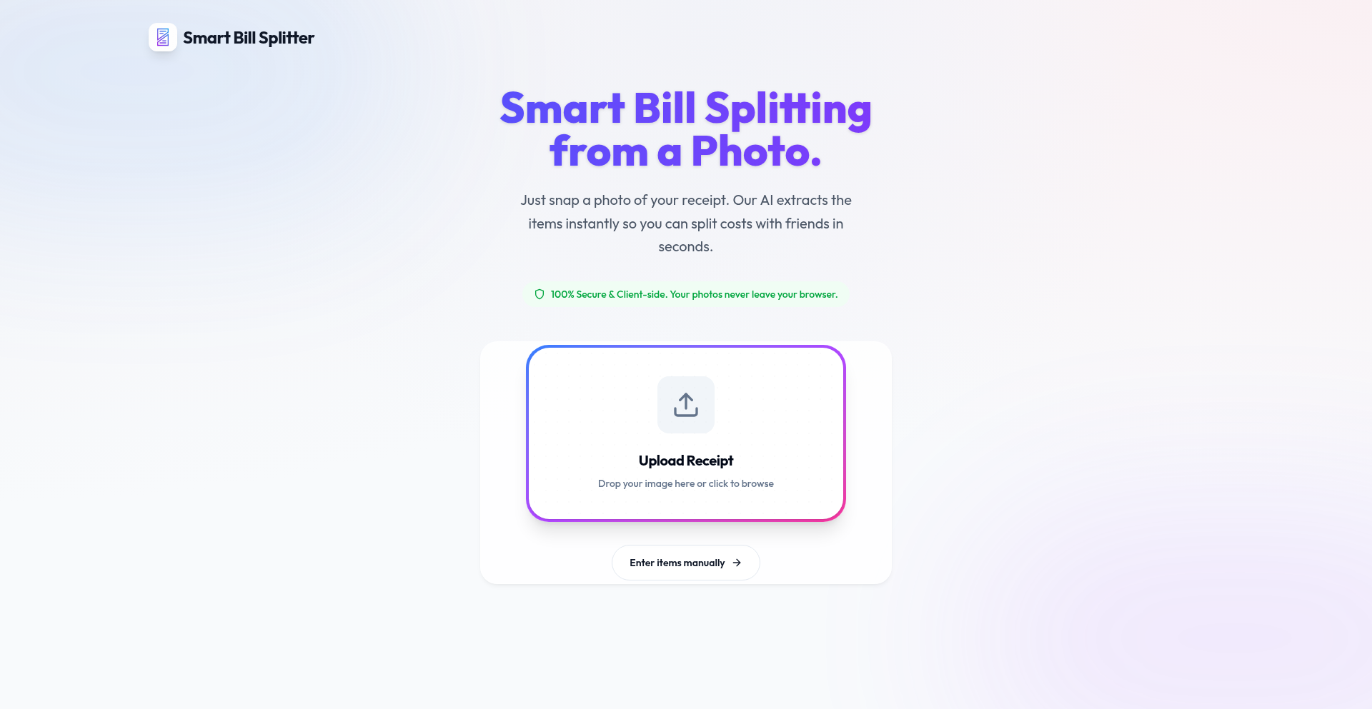 ReceiptScan & Splitter