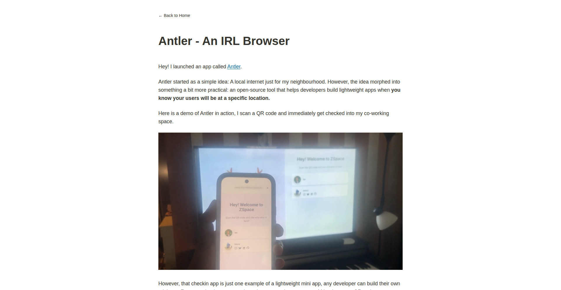 Antler: IRL Browser
