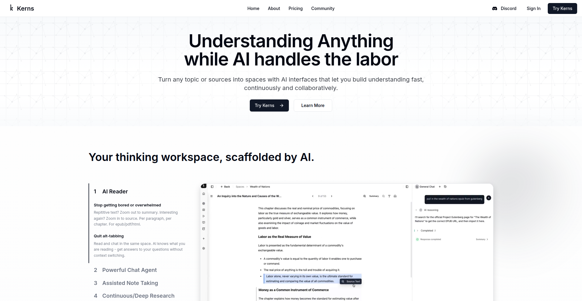 Kerns AI Research Navigator