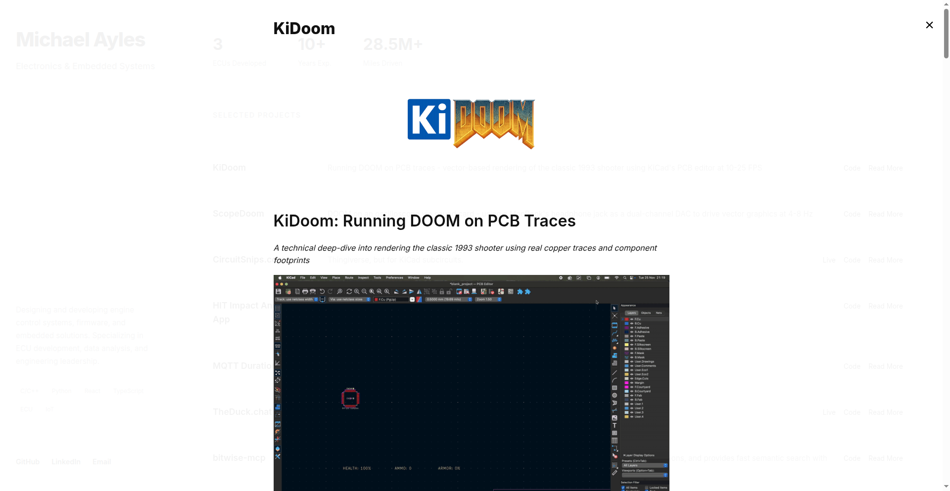 KiDoom Engine Visualizer