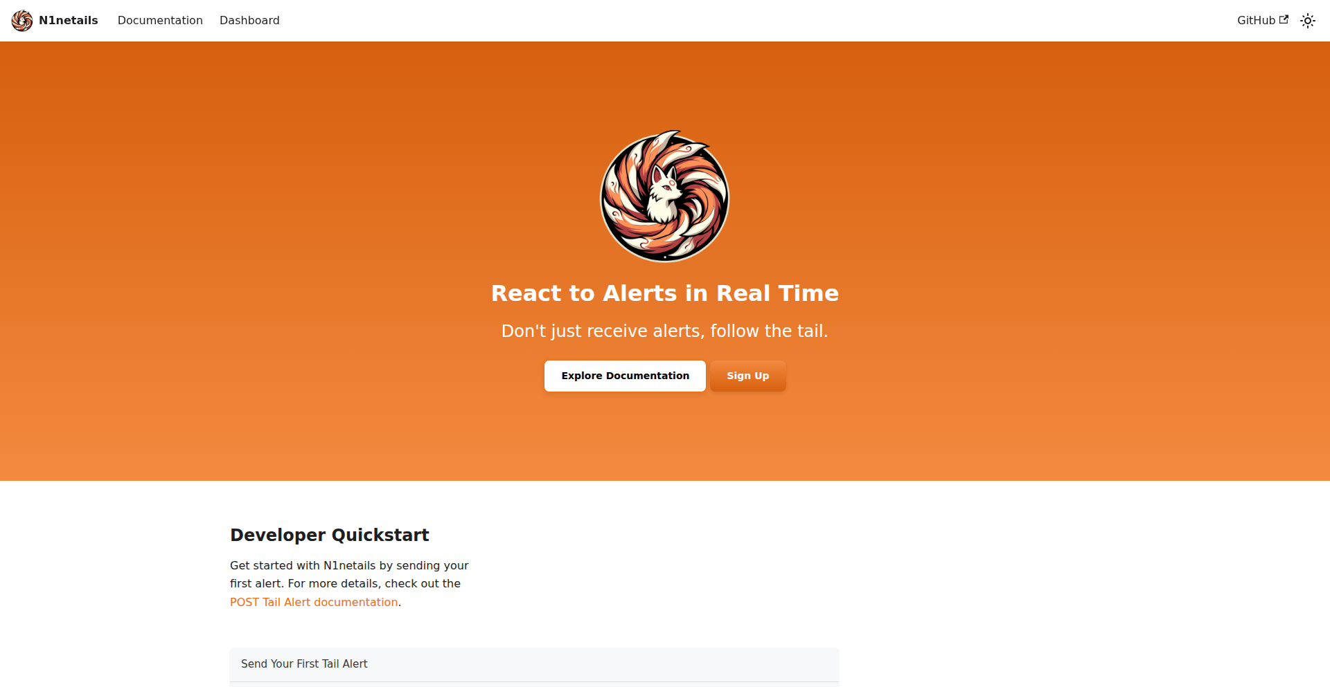 N1netails - CodeDriven Alerts