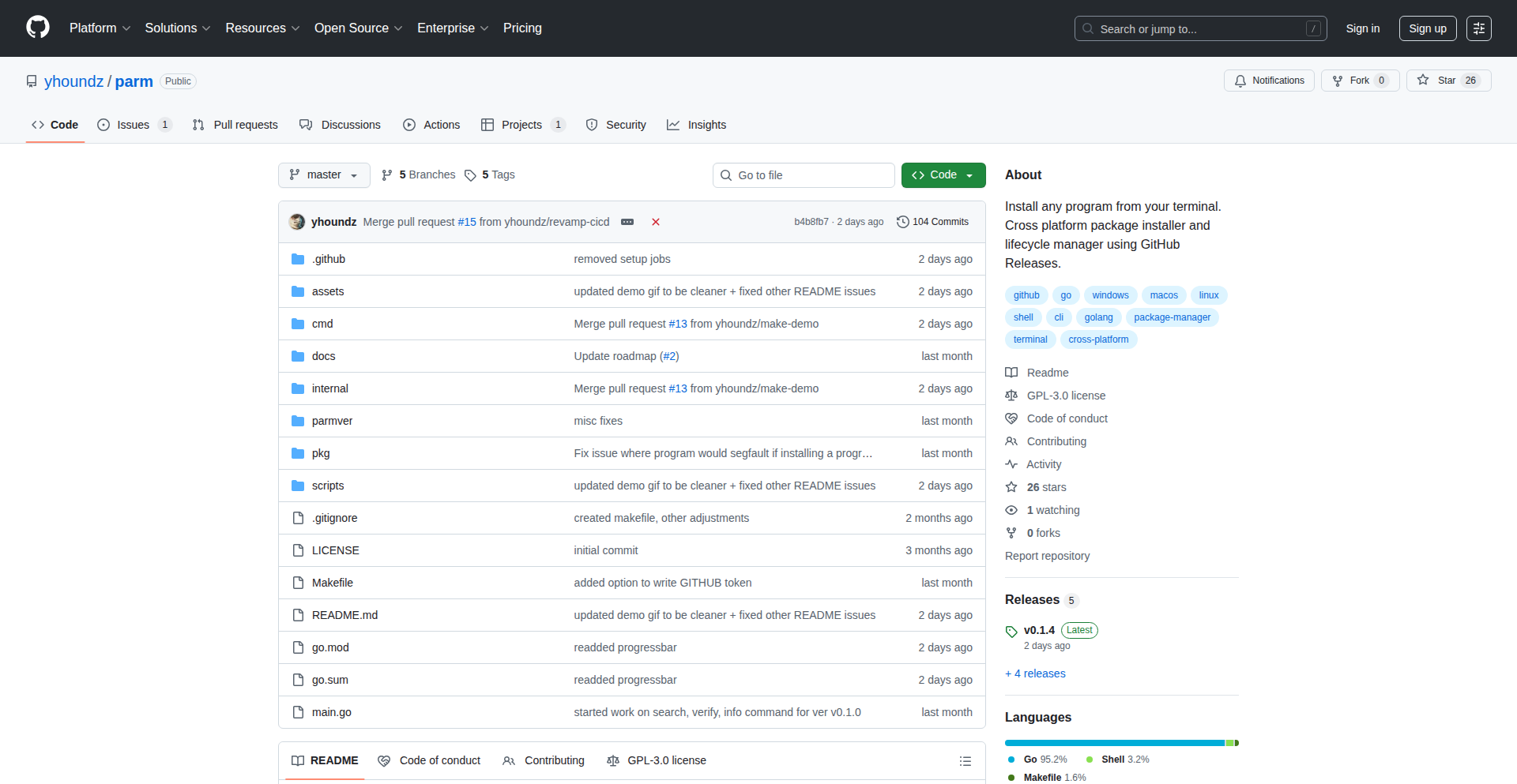 Parm: GitHub Release CLI Manager